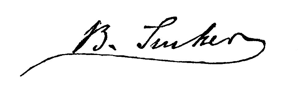 Signature of B. Tucker