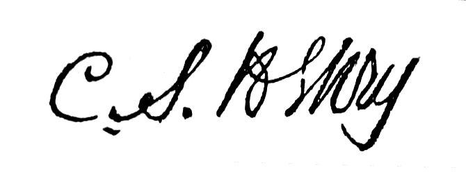 Signature of C. S. Henry