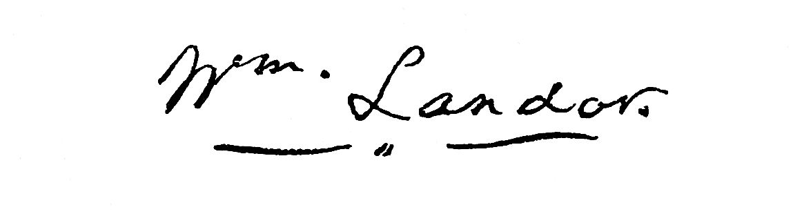 Signature of Wm. Landor.