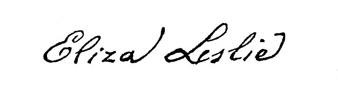 Signature of Eliza Leslie