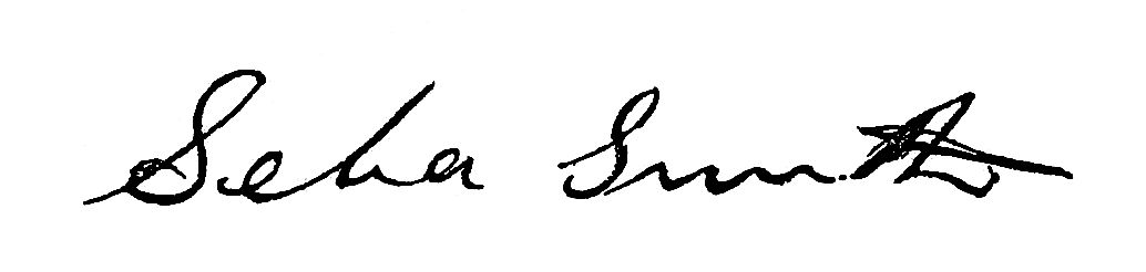 Signature of Seba Smith