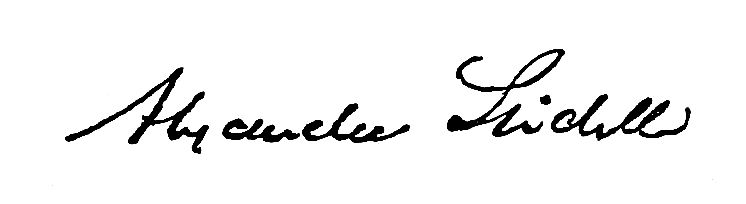 Signature of Alexander Slidell