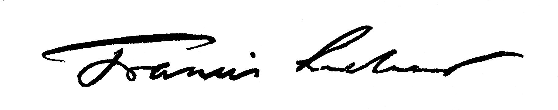 Signature of Francis Lieber