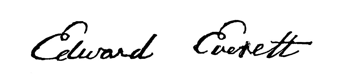 Signature of Edward Everett