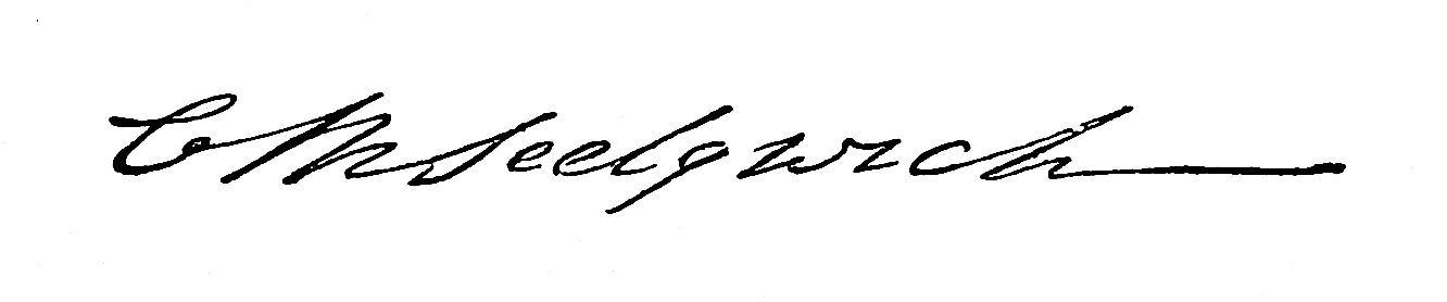Signature of C M Sedgwick