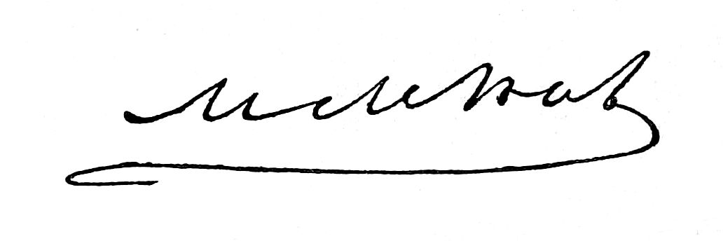 Signature of M M Noah