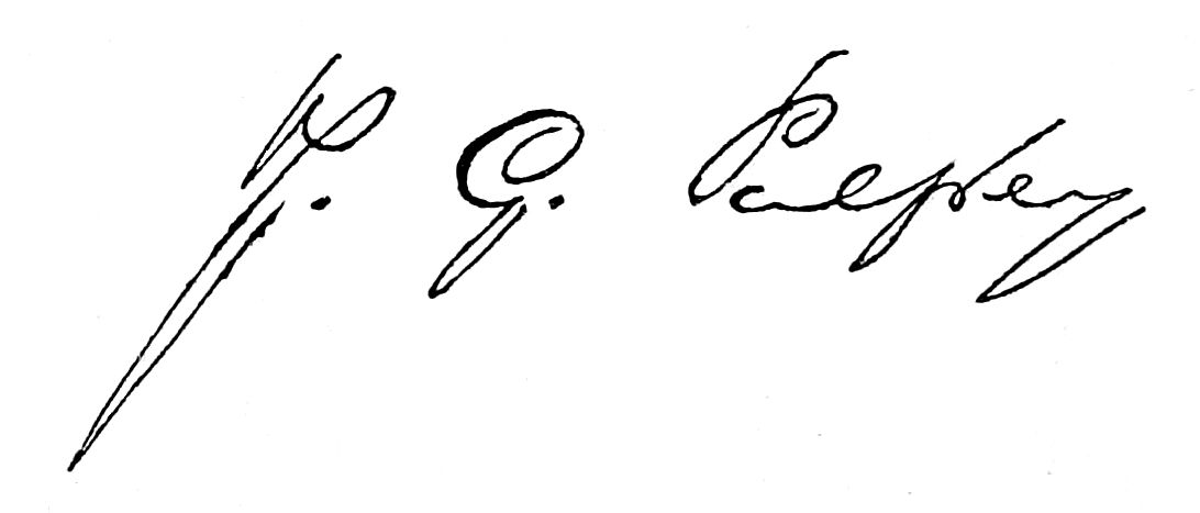 Signature of J. G. Palfrey