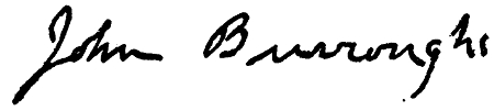 John Burroughs (signature)
