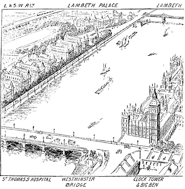 Lambeth Palace and Westminster Bridge