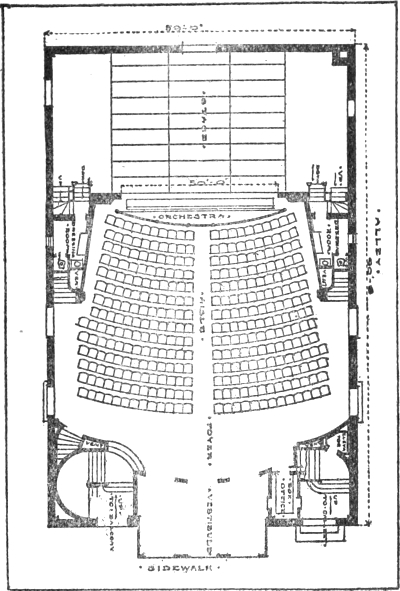 proscenium theatre floor plan