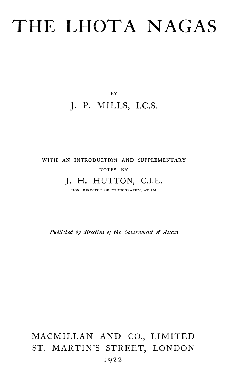 Original Title Page.