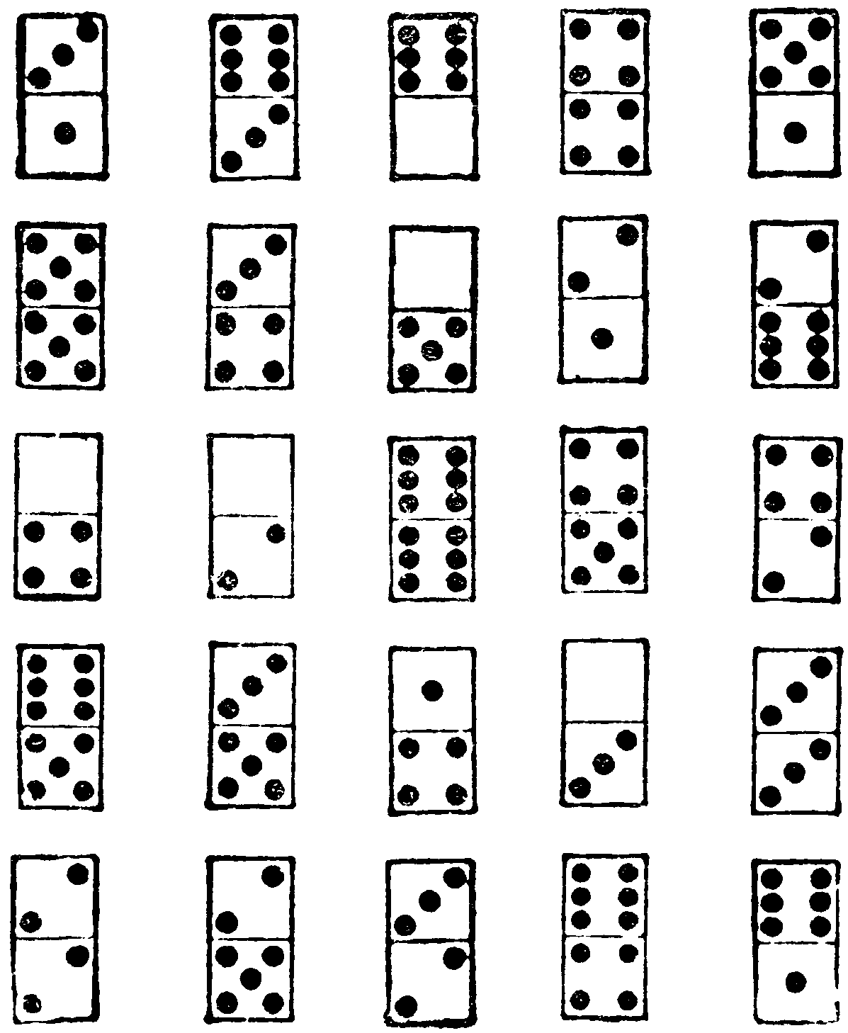 Dominoes magic square