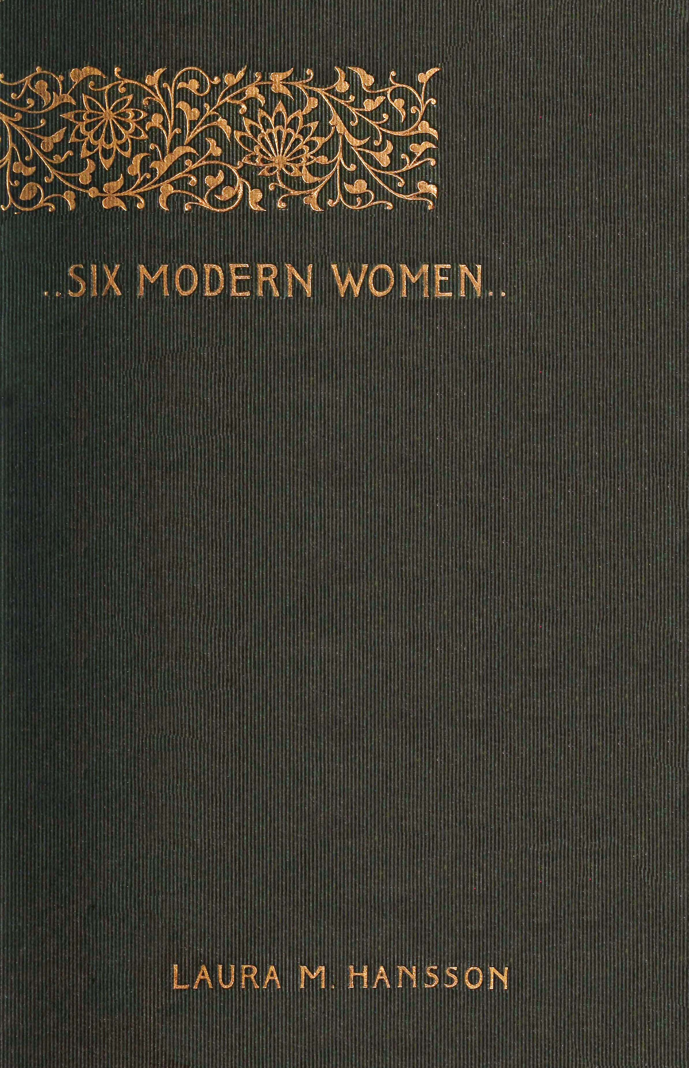Six modern women, by Laura Marholm Hansson—A Project Gutenberg eBook photo