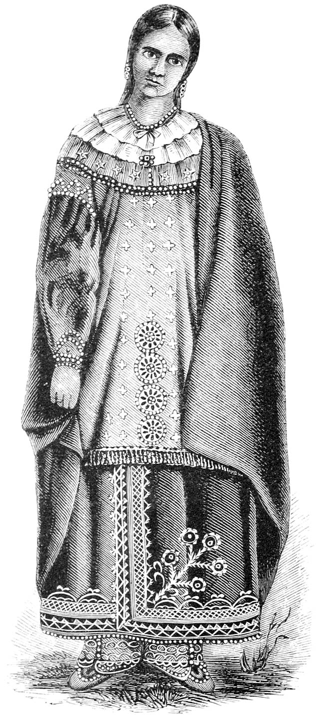 INDIAN WOMAN IN COSTUME.