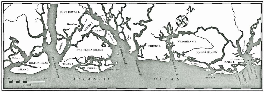 The South Carolina Coast from Hilton Head to Charleston, 1863