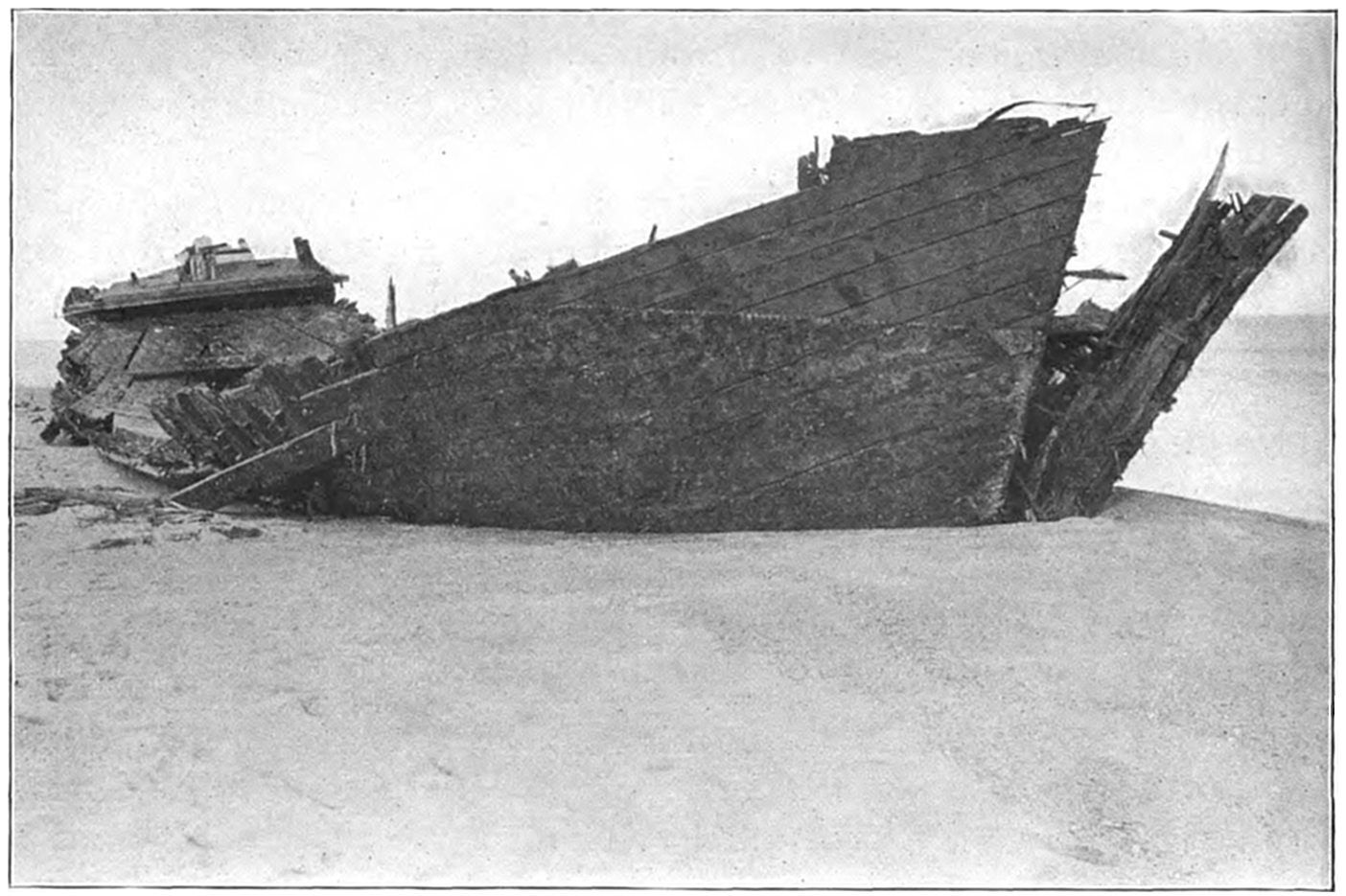 Shipwreck off Nantucket Wood Print by William Bradford - Fine Art