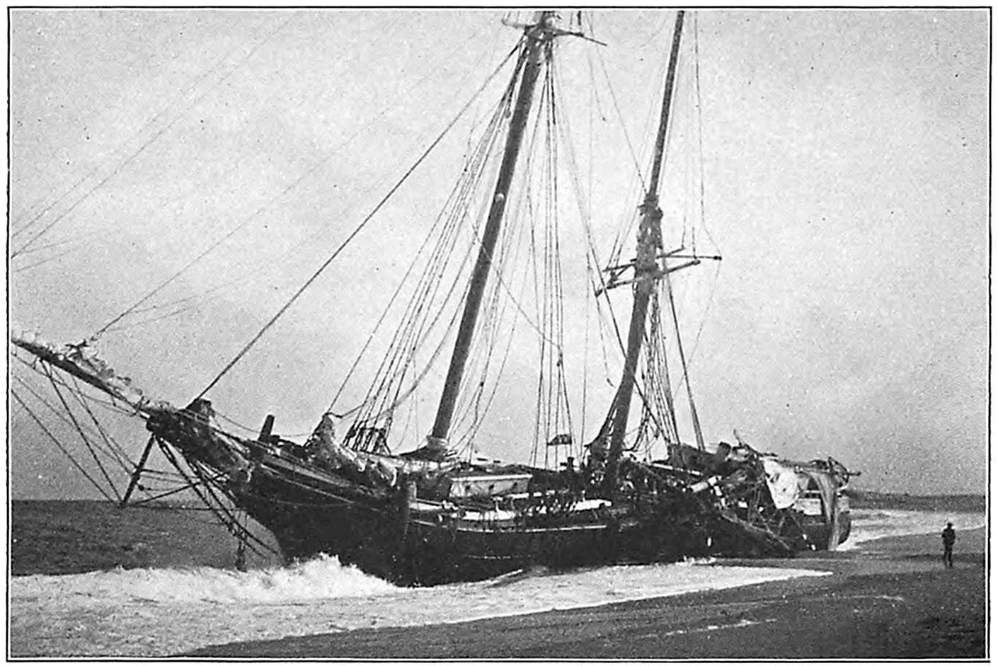 Shipwreck off Nantucket (also known as Wreck off Nantucket, after a Storm),  1861 - William Bradford 