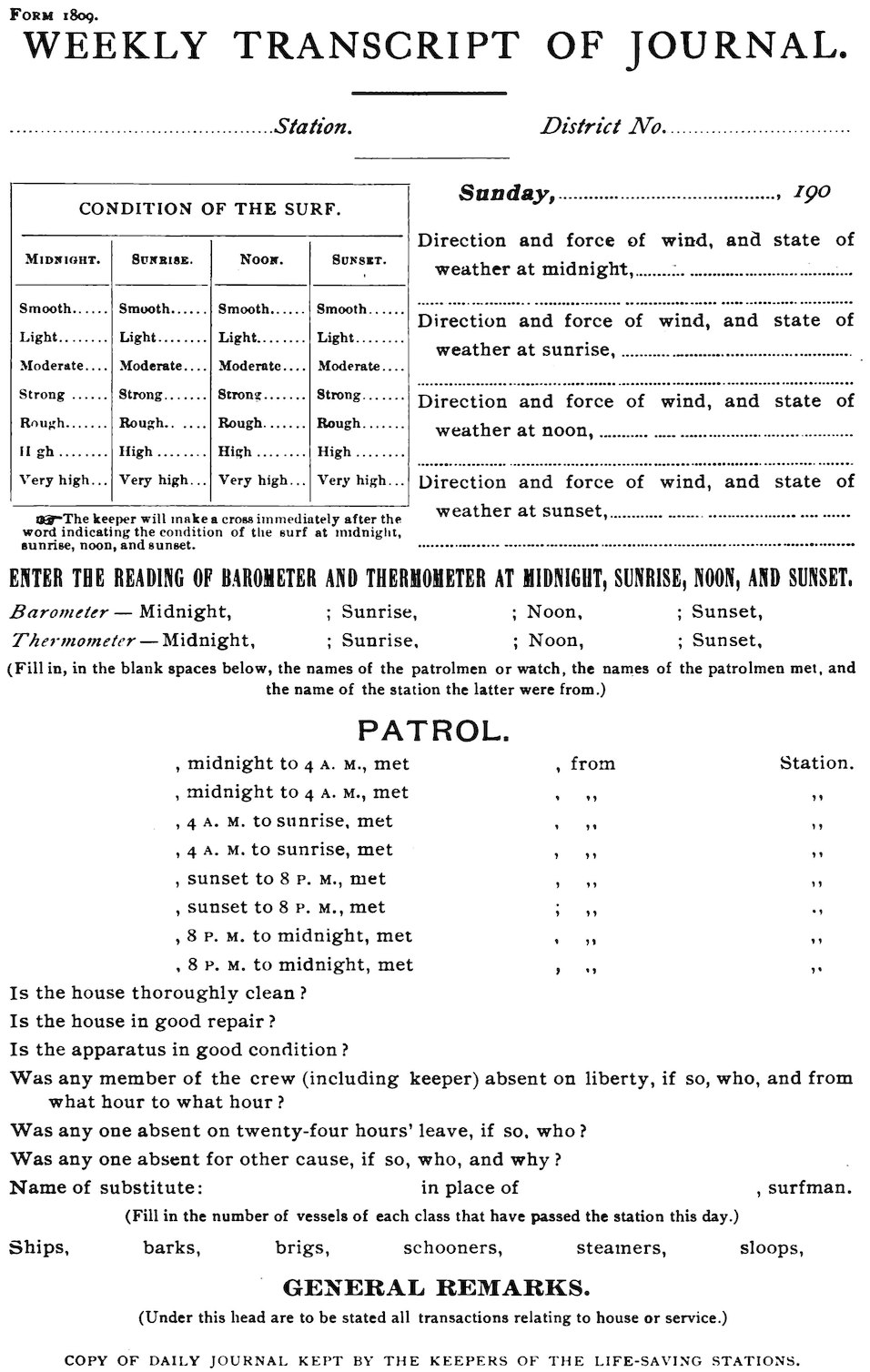 WEEKLY TRANSCRIPT OF JOURNAL.