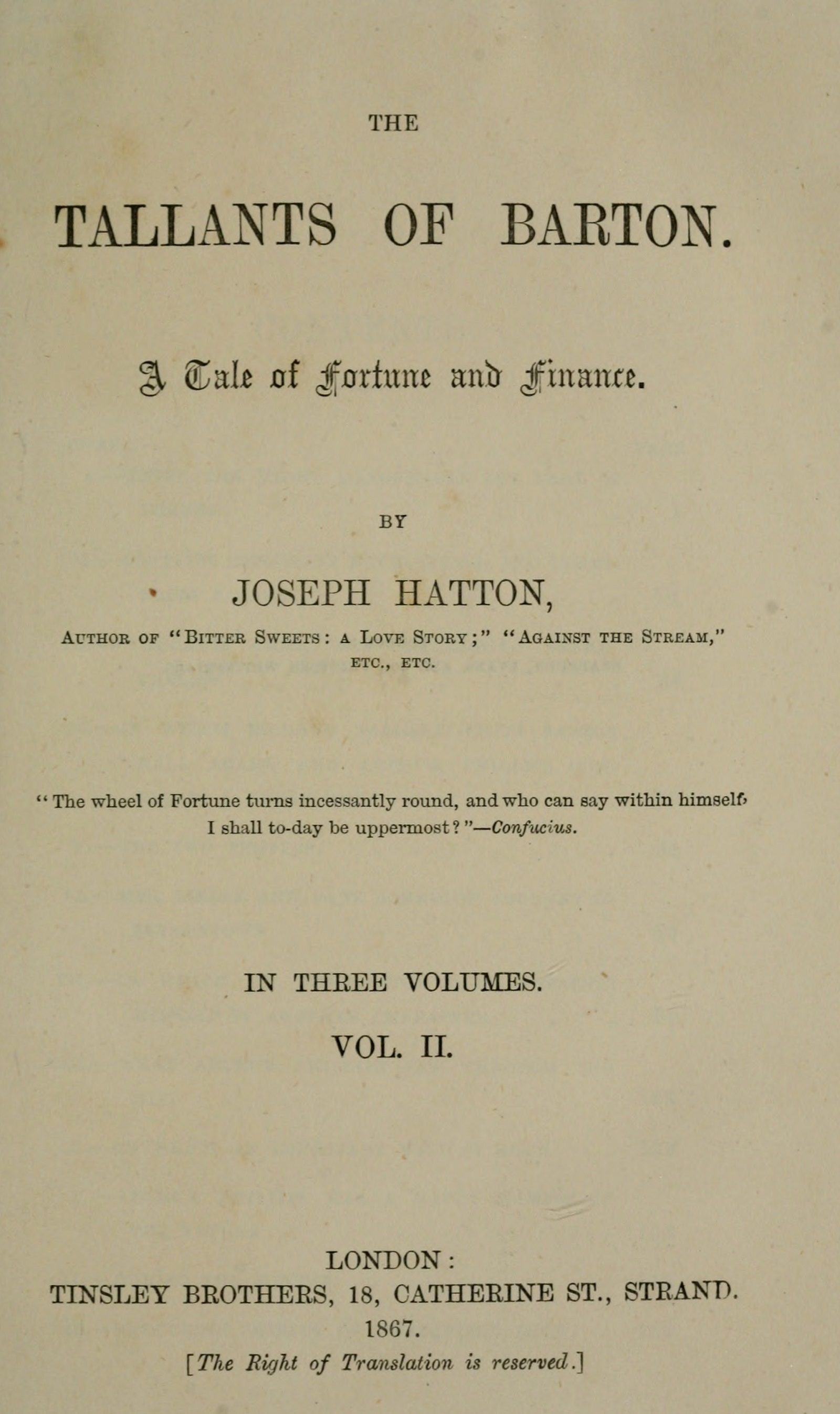 The Tallants of Barton Volume II