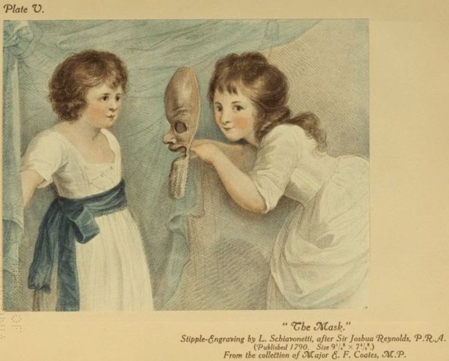 two children with a mask