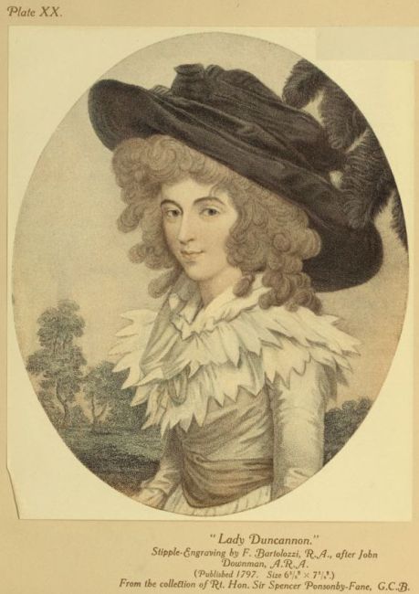 lady with large black hat