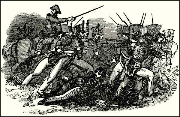 Illustration: BATTLE OF SAN GABRIEL.