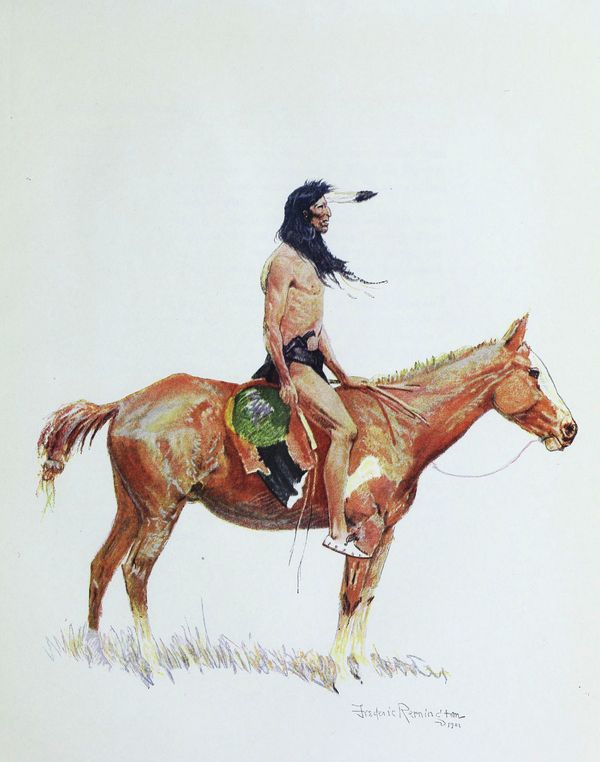 Indian on horseback