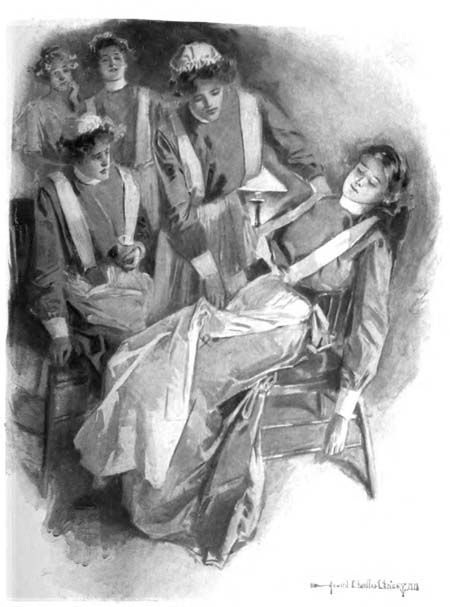 Miss Blake in the chair