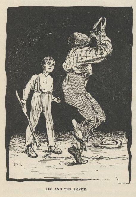 Vintage illustration of Mark Twain's Huckleberry Finn, fishing with a  News Photo - Getty Images