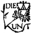 Signet mit dem
  Schriftzug „DIE KUNST“