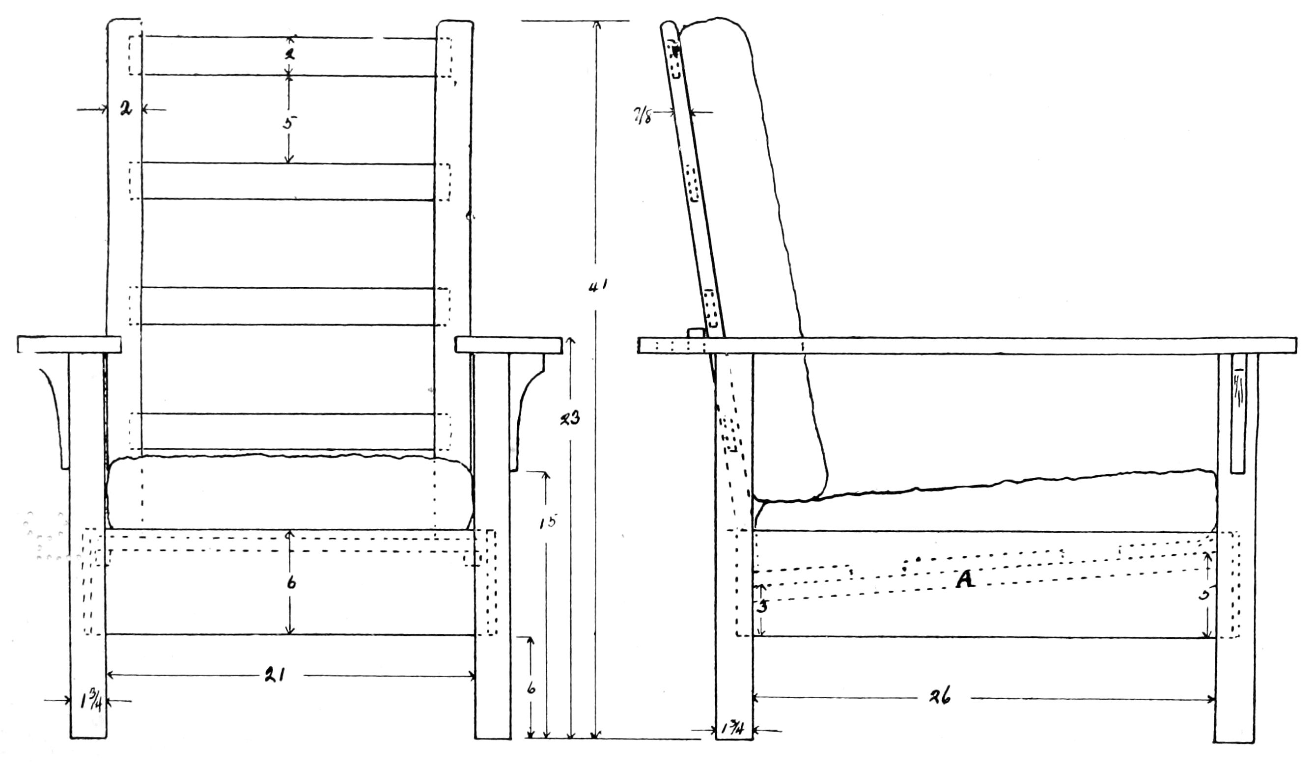 (Chair Plan Side View)