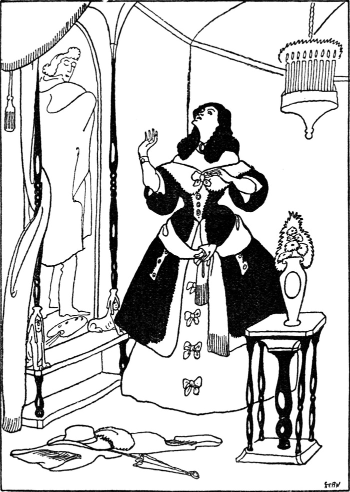 Aurelies Mutter vor dem Bild des
  schönen Francesko