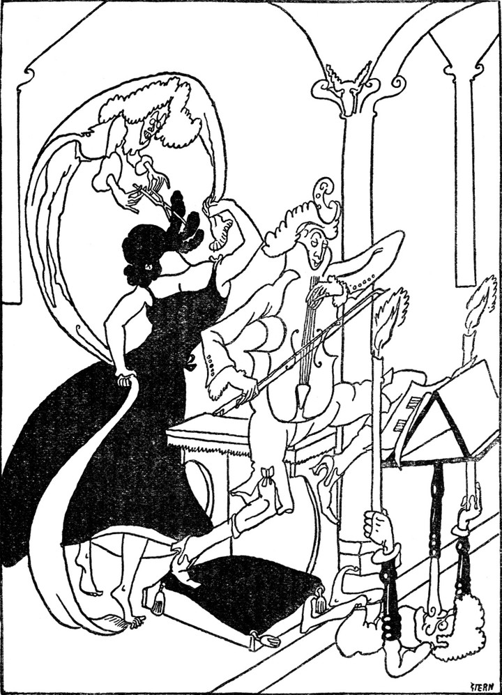 Der Konzertmeister mit seiner
  Schwester in den Wahnvorstellungen des Erzählers