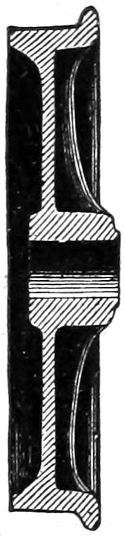 Section of truck wheel