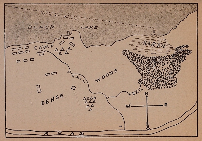 Map of Scout camp and surrounding country