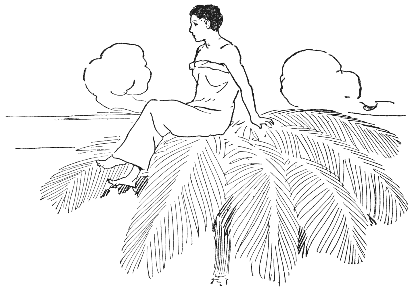 Put her right up on top of a tree