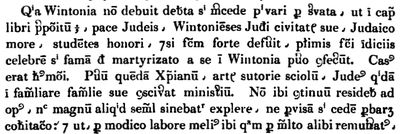 First page of the story printed using the above abbreviations