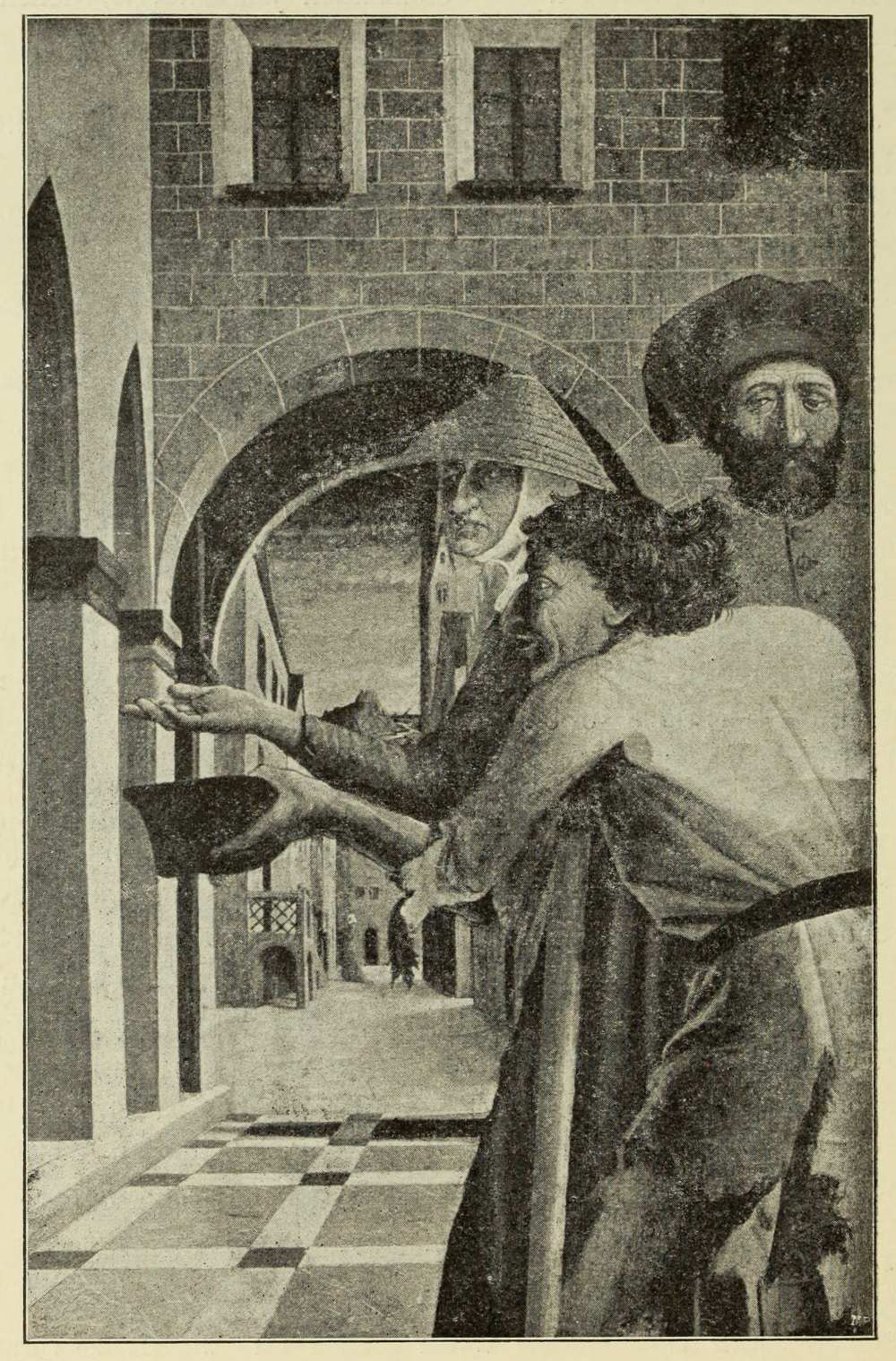 S. Stefan Almosen spendend