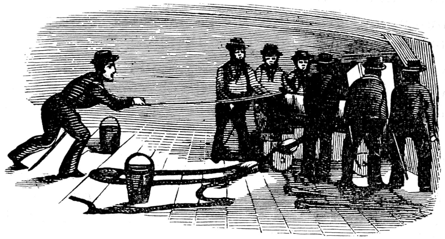 Seven-men gun crew in action