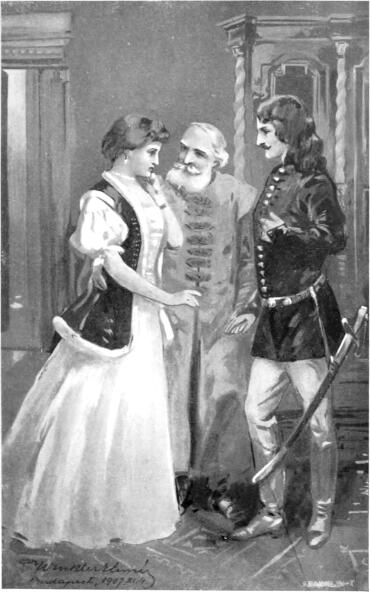 – Jer! – folytatá élénk vidámsággal, Abafihoz vezetvén őt s az ifjúnak kezei közé adván, – ti egymáséi vagytok!