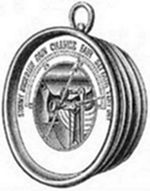 An engraving
of a pocket aneroid barometer, with a dial reading weather conditions
from Stormy through Rain, Change, Fair, Set Fair to Very Dry — a
portable 19th-century meteorological instrument.