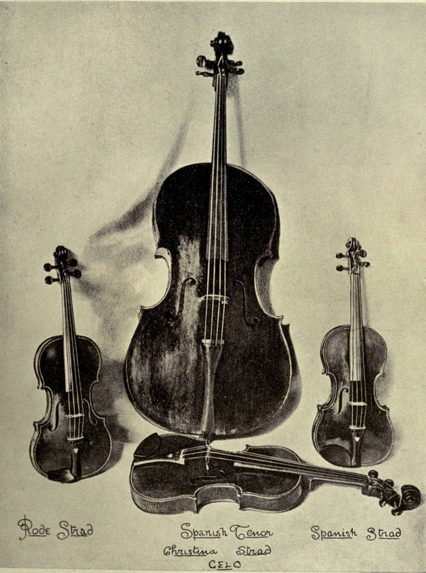 Picture of four violins