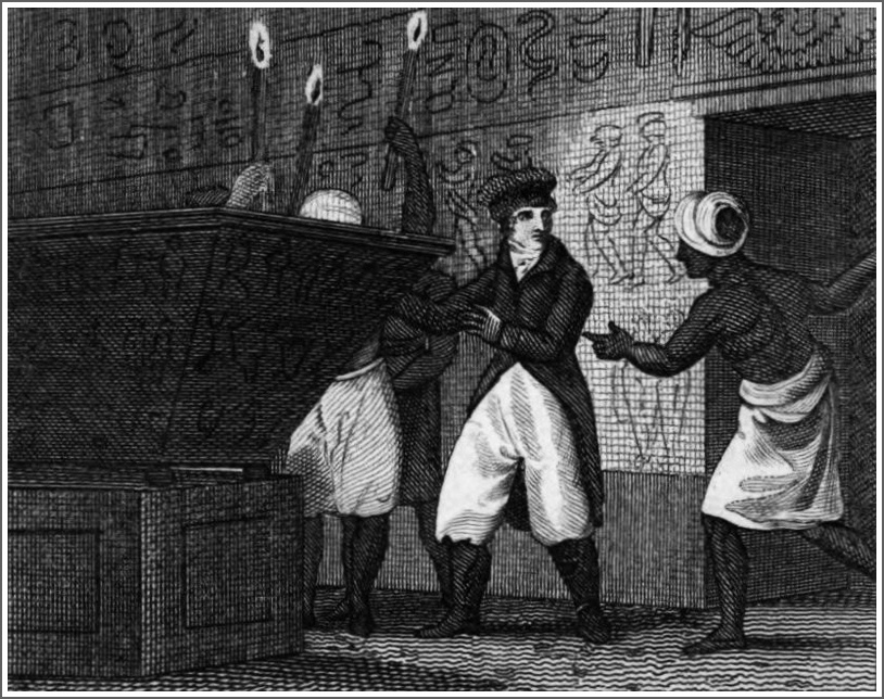 Belzoni discovers alabaster sarcophagus