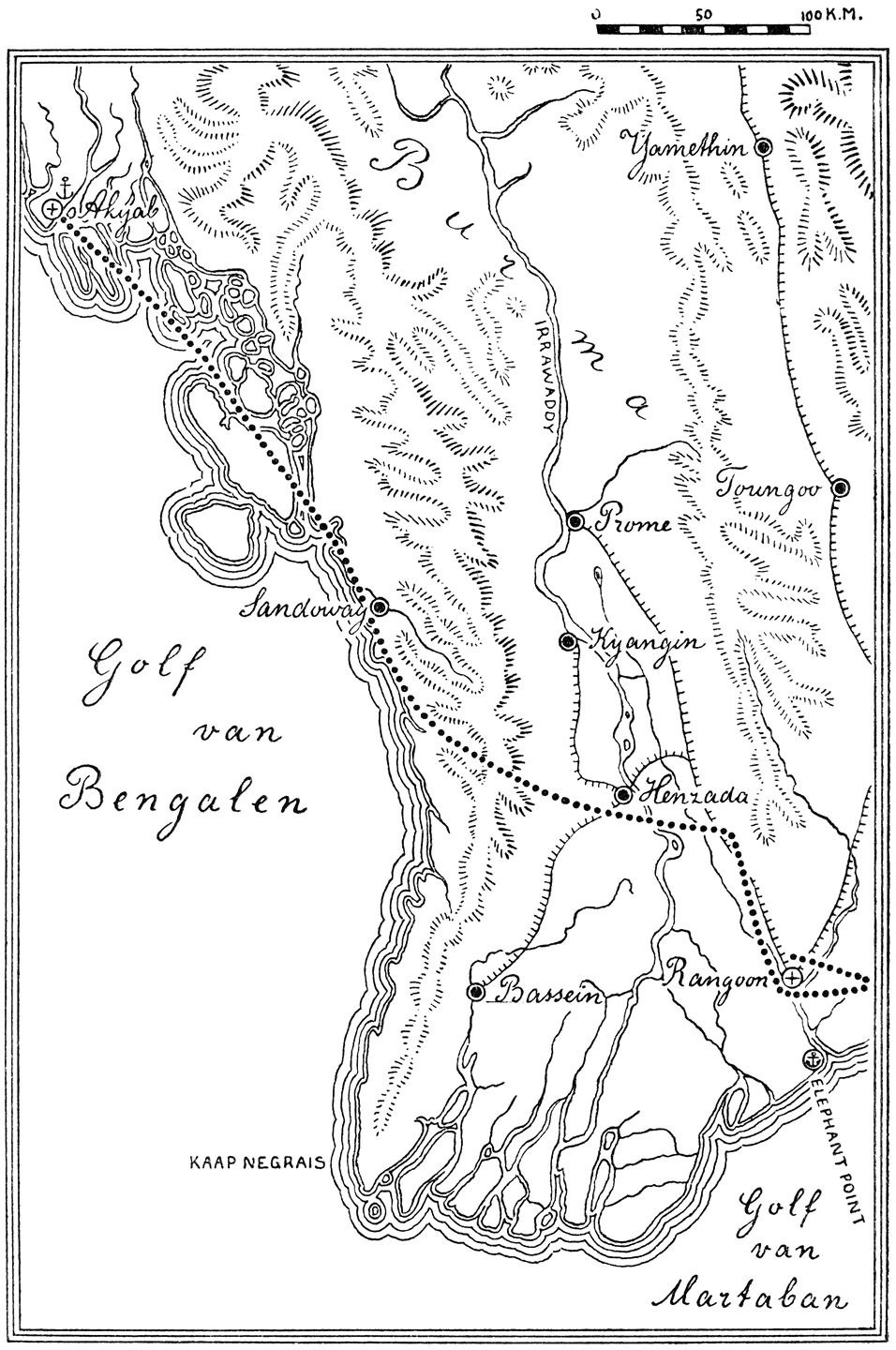 Fig. XXIX. Akyab–Rangoon.