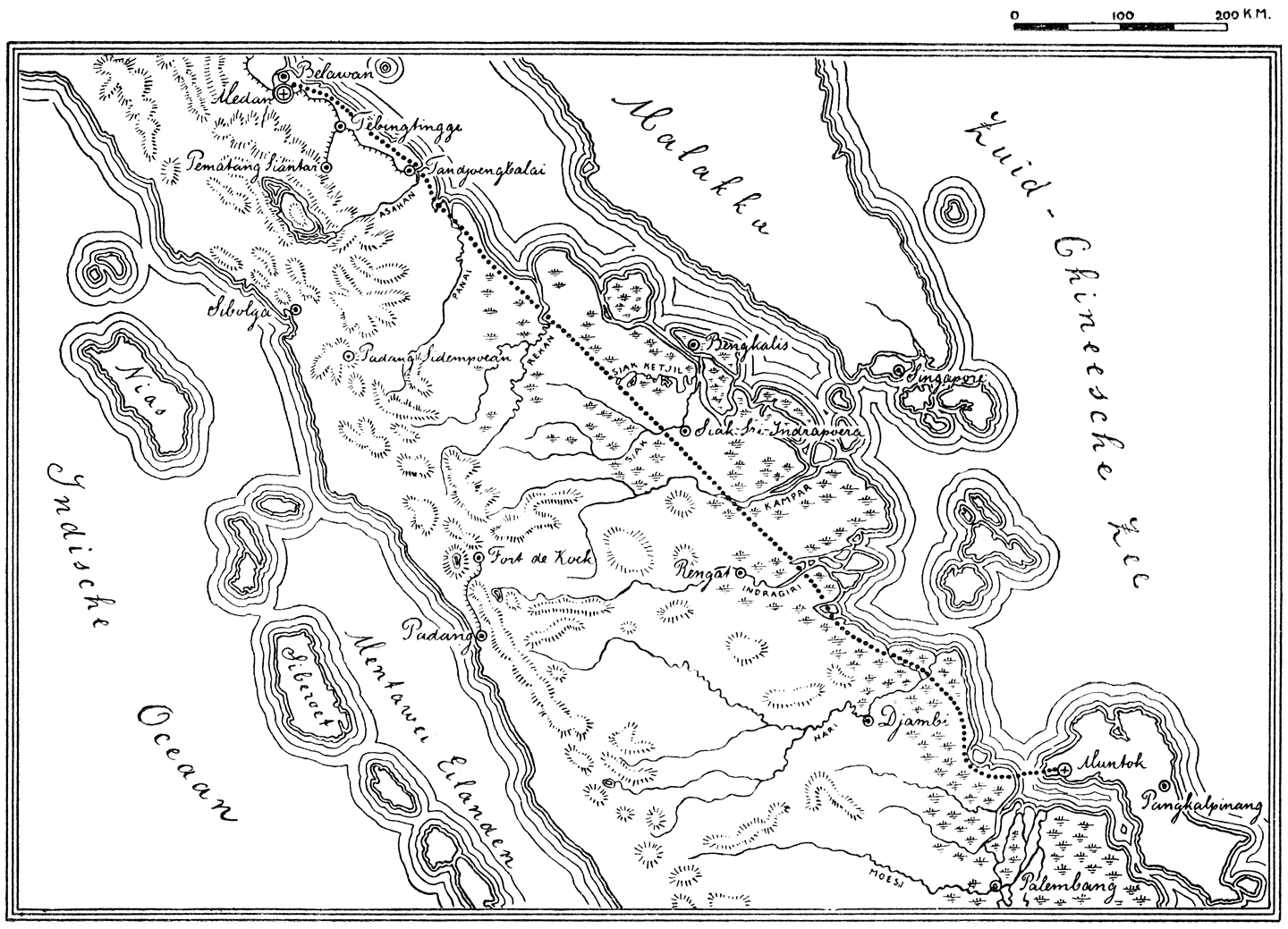 Fig. XXXIV. Medan–Muntok.