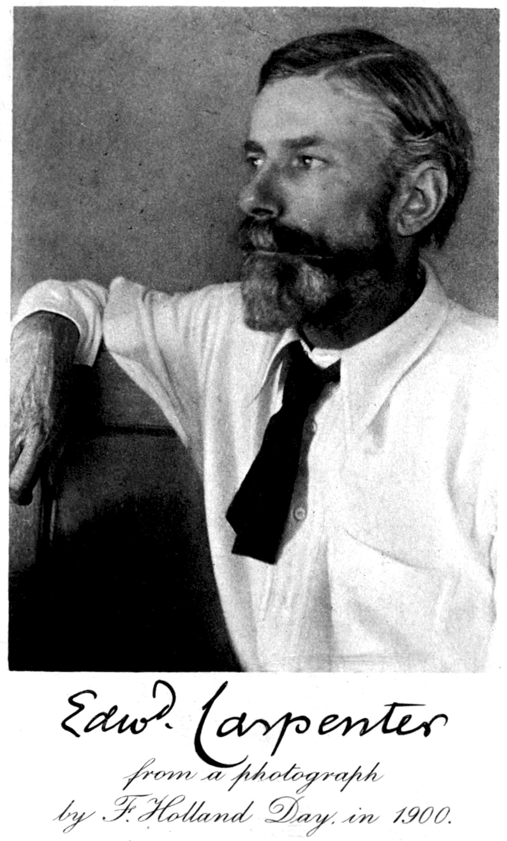 <i>Edwd. Carpenter from a photograph by F. Holland Day, in 1900.</i>